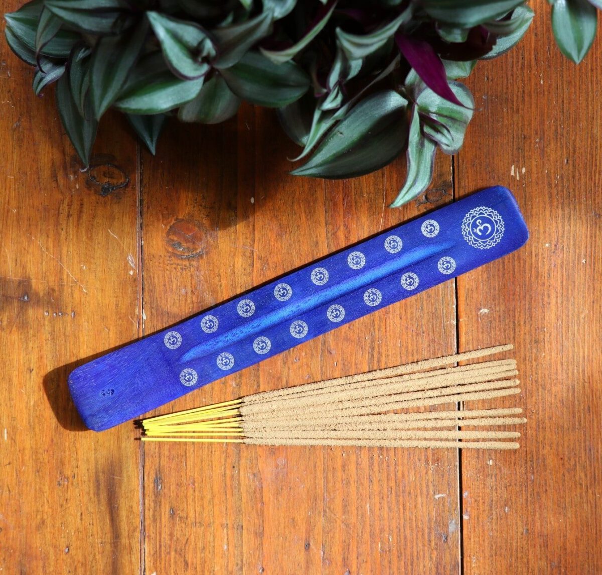 Bold Chakra Wooden Blue Ash catcher