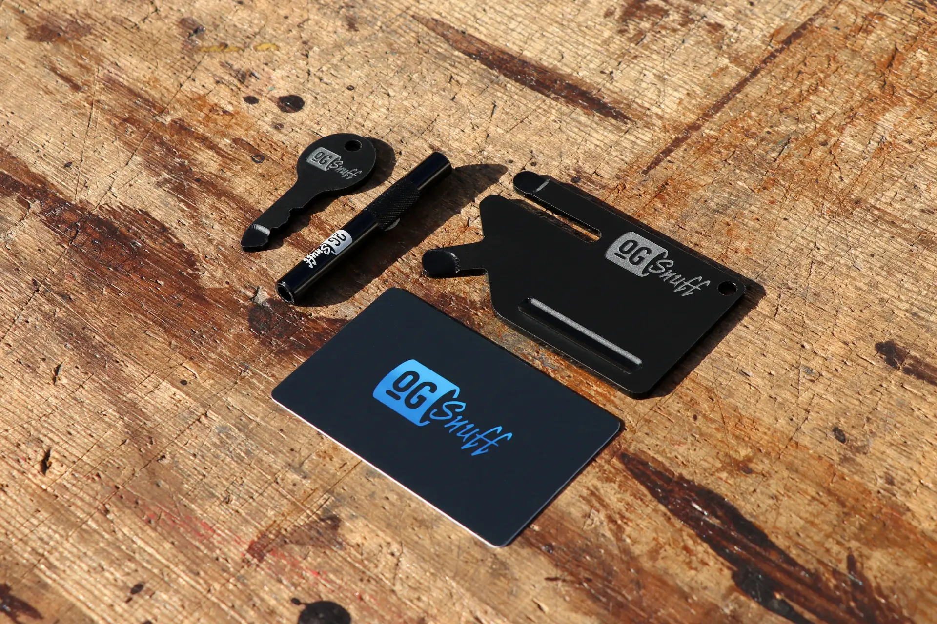 Matte Black Snuff Accessories Set by OGSnuff Matte Black Snuff Accessories Set by OGSnuff
